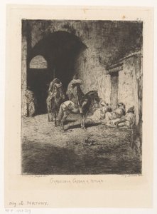 Bewakers van de kasba te Tetouan Casbaha Tetuan Guard (título no objeto) de Mariano José María Bernardo Fortuny y Carbó