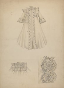 Camisa de noite, c. 1940. de Marie Alain