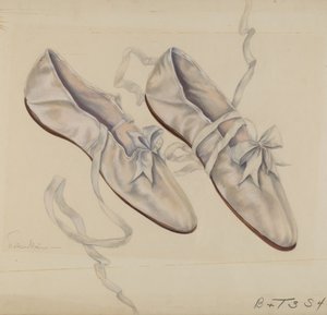 Chinelos de passeio, c. 1936.