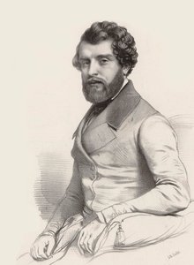 Retrato do compositor Federico Ricci 1809-1877, 1844.