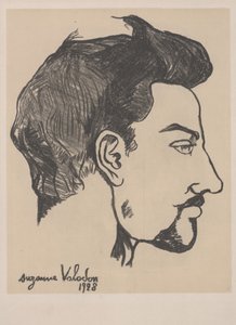 Retrato de Utrillo de perfil de Marie Clementine Valadon