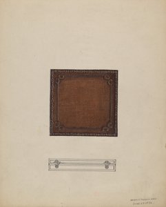 Estojo de medalha de couro, 1936.