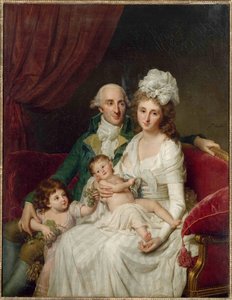 Sr. Olive, tesoureiro dos Estados da Bretanha e sua família, 1791-1792.