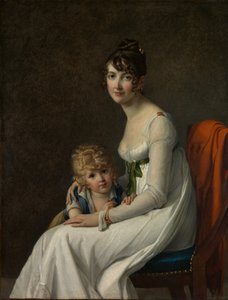 Madame Philippe Panon Desbassayns de Richemont ... e seu filho, Eugène 1800-1859, 1802.
