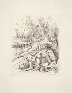 Dois rapazes dormem em cima de uma árvore de Marie Jeanne Boucher