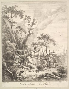 Crianças Pegando Pássaros. de Marie Madeleine Igonet