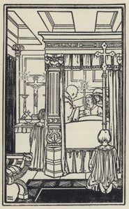 Ilustração para The Dream Of Gerontius do Cardeal Newman (litho) de Marie Preaud Webb