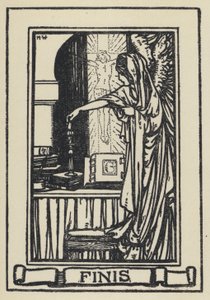 Ilustração para The Dream Of Gerontius do Cardeal Newman (litho) de Marie Preaud Webb