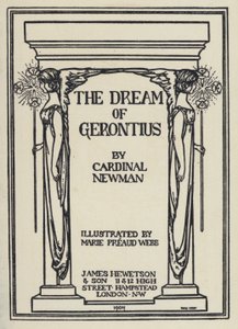 Ilustração para The Dream Of Gerontius do Cardeal Newman (litho) de Marie Preaud Webb