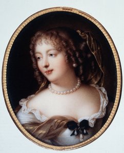Retrato de Marie de Rabutin-Chantal (Rabutin Chantal), Marquesa de Sevigne conhecida como Madame de Sevigne (1626-1696). de Marie Victoire Jaquotot