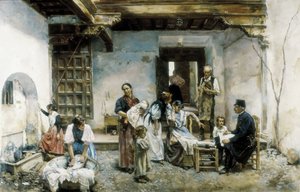 O censo (óleo sobre tela) de Marin Isidoro Gares