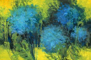 Hydrangeas 2, 2023 (óleo sobre tela)