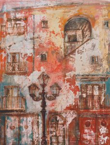 O poste de luz, 2011 (óleo sobre tela)
