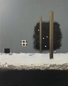 Pilares nevados (abstrato) de Marina Kozyr