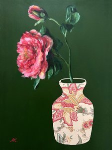 Vaso floral em rosa vivo de Marina Kozyr