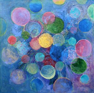 Círculos coloridos abstratos de Marina Nelson