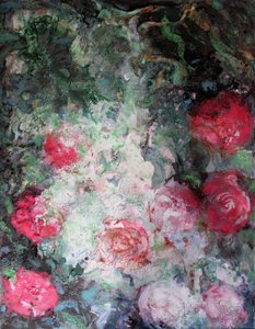 Jardim de Rosas Abstrato de Marina Nelson