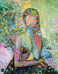 Retrato de um jardim colorido de Marina Nelson
