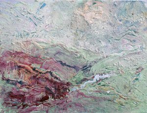 Paisagem com textura terrosa de Marina Nelson