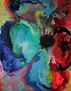 Abstrato fluido e vibrante de Marina Nelson