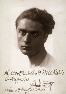 Retrato do pintor Roberto Aloy, 07/06/1921 (foto a p/b) de Mario Castagneri