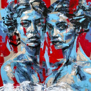 Bolshoi No. 2, 2024 (acrílico e óleo sobre tela invertida) de Mario Henrique