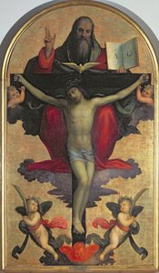 A Santíssima Trindade (tempera no painel)