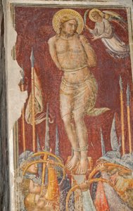 São Sebastião, fresco de Mariotto di Nardo, Igreja de Santa Maria Maggiore, Florença (Lista do Património Mundial da UNESCO)