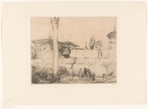 Palácio Bachi-Serai na Crimeia de Marius Bauer (signed by artist)