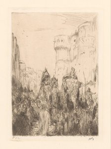 Desfile com elefantes de Marius Bauer (signed by artist)