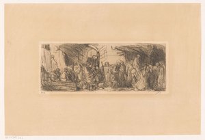 Rua em Jerusalém de Marius Bauer (signed by artist)