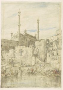 Às margens do Ganges, em Benares de Marius Bauer
