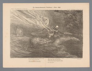 O telefone de Amsterdã, 1 nov. 1896 (título no objeto) de Marius Bauer