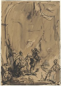 Grupo de orientais em conversa ocupada de Marius Bauer