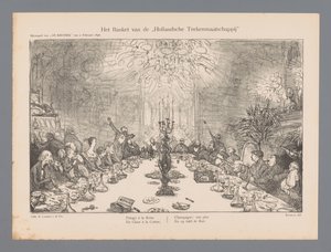 O Banquete da Sociedade Holandesa de Desenho (título sobre o objecto)