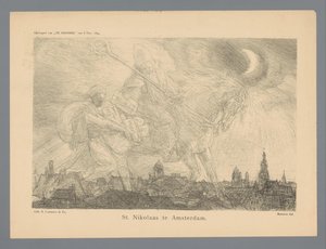 St. Nikolaas te Amsterdam (título no objeto) de Marius Bauer