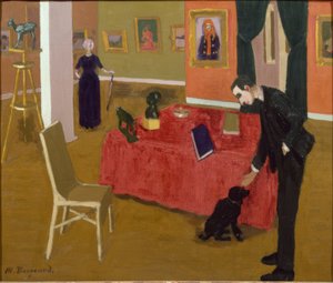 Interior da galeria de Marius Borgeaud