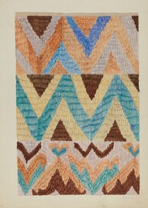 Colcha Colcha Bedspread, c. 1937.