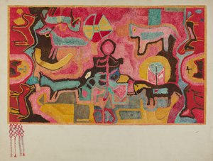 Hooked Rug, c. 1937.