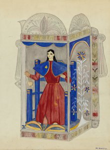 Tin Nicho com Santo Nino, c. 1937.