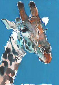 Bull Masai Giraffe, 2018 de Mark Adlington