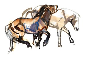 Idade do Gelo (Przewalski), 2012, (mídia mista no papel)