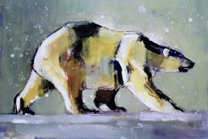 Ice Bear, 1998 (mídia mista no papel)