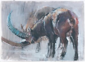 Menos vinte (mídia mista no papel) de Mark Adlington