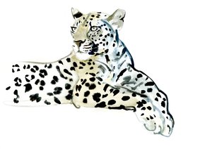 Poise, 2015, (aguarela sobre papel) de Mark Adlington