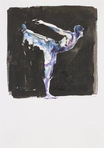 Estágio (tinta e papel higiênico) de Mark Adlington
