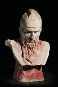 Um busto de cerâmica de Ivan, o Terrível, do século XIX de Mark Antokolsky