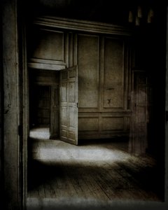 Sala apainelada com figura etérea, 2015 (foto) de Mark Gordon