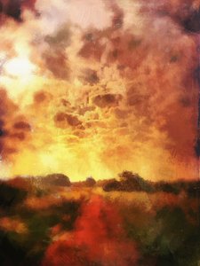 nascer do sol no campo de Mark Gordon