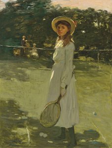 O jogador de ténis (óleo sobre tela)